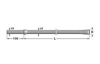 kleine Loch Bohrstange-Hexe 22 Millimeter-Hexe 19 Millimeter Bohrstahl mit Meißel-Stückchen