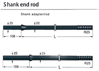 Des Felsen-R25 Schaft-Ende Rod Bohrgerät-hochfestes legierten des Stahl-R25