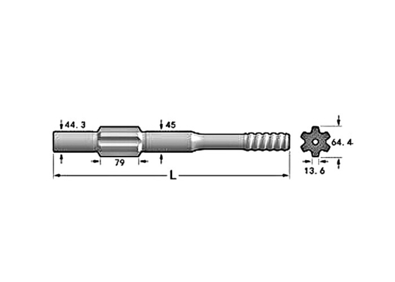 Schaft-Adapter kundenspezifischer Logo Water Well Drilling Hd712 788mm