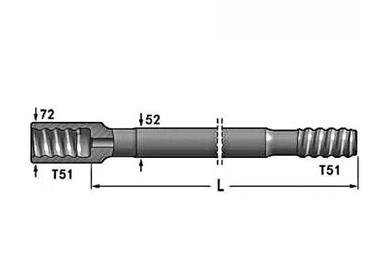 Cnc, der Bohrstangen des Felsen-T51 für das abbauende Bergbau/mahlt