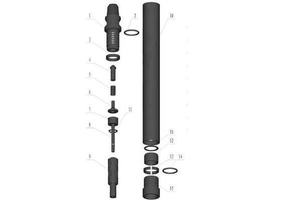 Legierter Stahl-Wasser-Bohrgerät BR2 DTH Hämmer und Bohrer