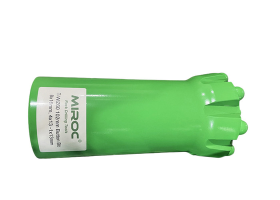 Top-Hammer-Bohrwerkzeuge T-WIZ60 102mm-Drehknopfbits für Steinbruch und Bergbau