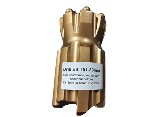T51-89mm Retrac Wolframkarbid Bohrgerät für lang anhaltende Bohrleistung