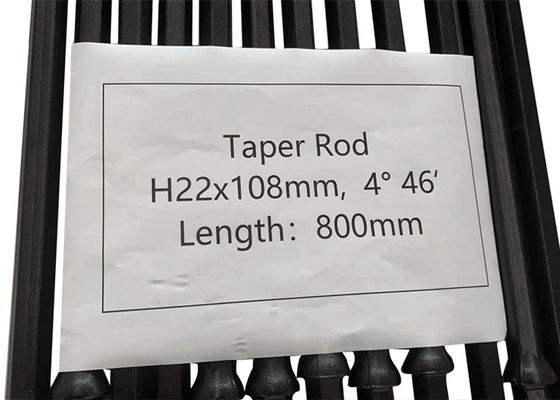 H22x108mm Taper Drill Stahlstange 4/6/7/11/12 Grad Länge 800mm für Top Hammer Bohren
