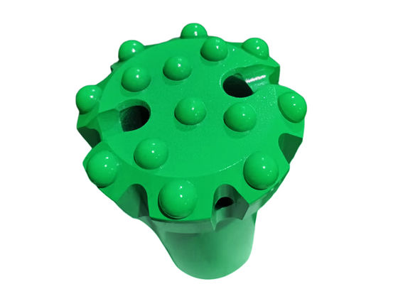 Hardrock-Bohrkopf T51-102mm Flachkopf mit sphärischem Gewinde für Gesteinsbohrungen im Bergbau