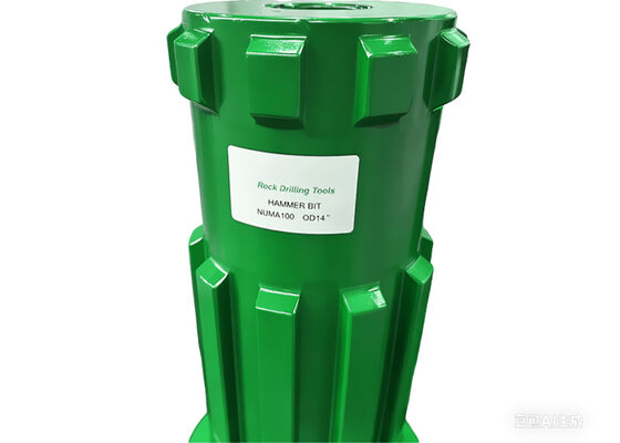 NUMA100 Große, hervorragende DTH-Hammerbohrkrone mit gerader Ausrichtung und Hartmetalleinsätzen für Bohrlochbohrungen im Bergbau