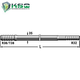 Spülungsloch Rod R/T38-Hex 35-R32 des Drifter-R32 9,5 Millimeter