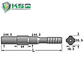 Ingersoll-Rand Bohrgerät-Schaft-Adapter URD475, URD550, VL120, EVL130, VL140, F16