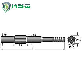 Ingersoll-Rand Bohrgerät-Schaft-Adapter YH 65, YH 80, YH 65 RP, YH 70 RP, YH 75 RP, YH 80 RP