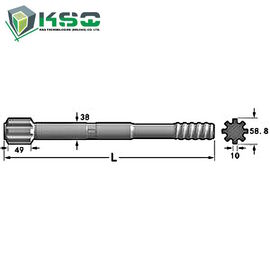 Hartmetall-T45 verlegte Bohrgerät-Schaft-Adapter  Bergbau-Systeme