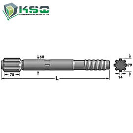 Bohren Sie Steinsteinbruch-Schaft-Adapter, T45/Felsen-Bohrgeräte T60 670mm