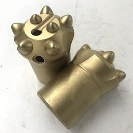 Konischer Felsen-Bohrgerät-Knopf-Stückchen-38mm sich verjüngender Felsen-Bohrer für Mitsubishi mit Spülungslinie