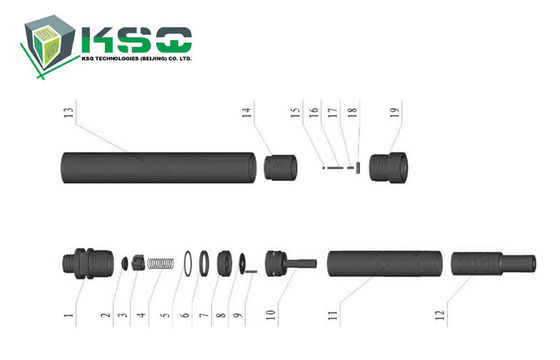 Wärmebehandlungsprozeß DTH90-I Bohrgeräte DTH eigener Hammer