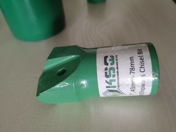 Sich verjüngende flache chipways meißeln Bohrer für kleine Loch-Felsen-Bohrgeräte 43mm - 78mm