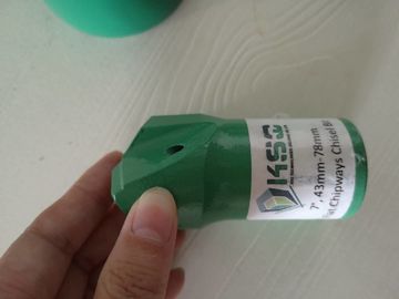Sich verjüngende flache chipways meißeln Bohrer für kleine Loch-Felsen-Bohrgeräte 43mm - 78mm