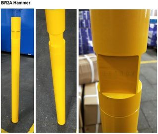 BR2/BR3 2" DTH hämmert Brunnenbohrungs-niedrige Luftdruck BR2 Hammer-Gelb-Farbe