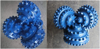 Blaue Farbstahlknopf 12-1/4 '' Rollen-dreikegeliger Felsen-Bohrer-Hartmetall-Hardrock IADC537 TCI