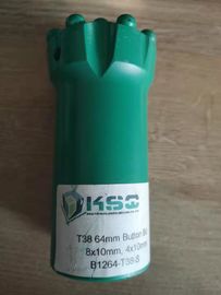 Kugelförmiges Knopf-Stückchen grüner der Präzisions-Faden-Hochgeschwindigkeitsbohrer-T38 64mm