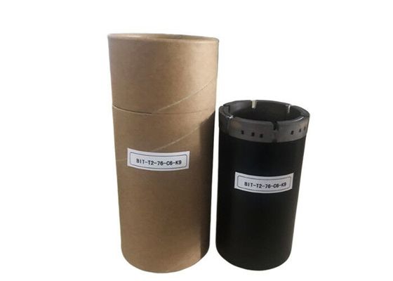 T2-76mm imprägnierte Diamantbohrkrone für geotechnische entkernende Bohrung