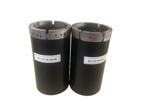 T2-76mm imprägnierte Diamantbohrkrone für geotechnische entkernende Bohrung