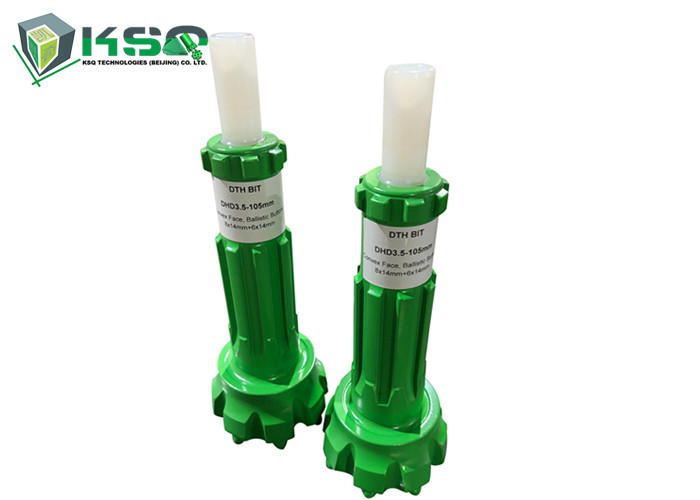 105 mm DTH-Bohrstücke für COP35 / DHD3.5 DTH-Hammer Grüne Farbe mit Fußventil