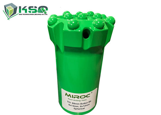 Hartmetall-Bergbauwerkzeug-Faden-Felsen-Bohrgerät-Knopf-Stückchen T38 76mm