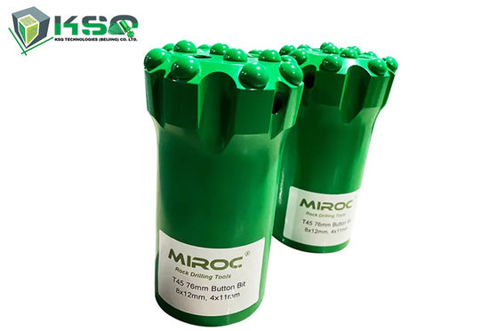 Felsbohrung mit Gewinde Tungstenkarbidbohrknopf T38 Durchmesser 64 mm