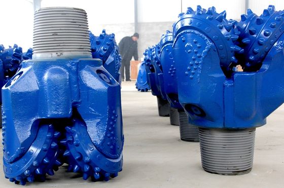 Dreikegeliger Bohrer des Wasser-Brunnenbohrungs-Nachrichten-blauer langlebigen Gutes TCI, Felsen-Kegel-Bohrer