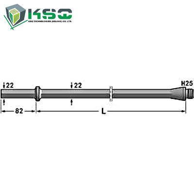 Hexe H25 22 Millimeter-Bohrstange-Schaft 108 Millimeter