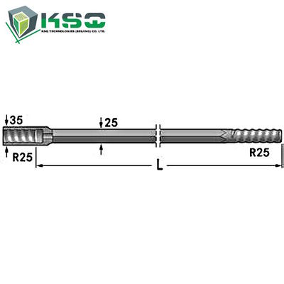 Spülungsloch Rod R25-Hex 25-R25 der Geschwindigkeits-R25 8,6 Millimeter