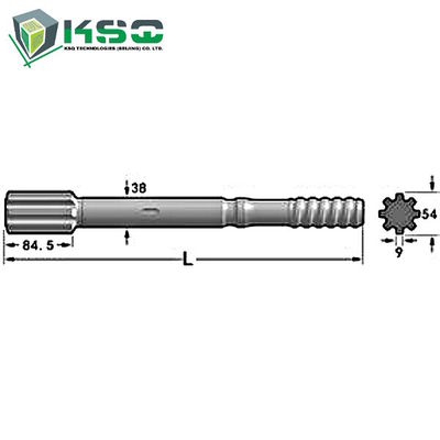 Atlas Copco-Bohrgerät-Schaft-Adapter BULLE 1432, SPINDEL 1532, SPINDEL 1440, FANGEN 1838 HD, FANGEN 1838 ICH
