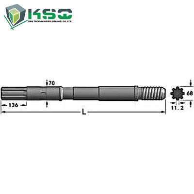 Atlas Copco-Bohrgerät-Schaft-Adapter COP2160EX, SPINDEL 4050EX, COP4050MUX