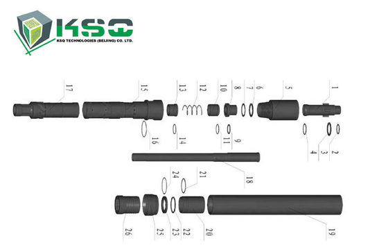 Cnc-Prägefelsen-Bohrgerät-Wasser-Brunnenbohrungs-Bohrstange für das Bergbau
