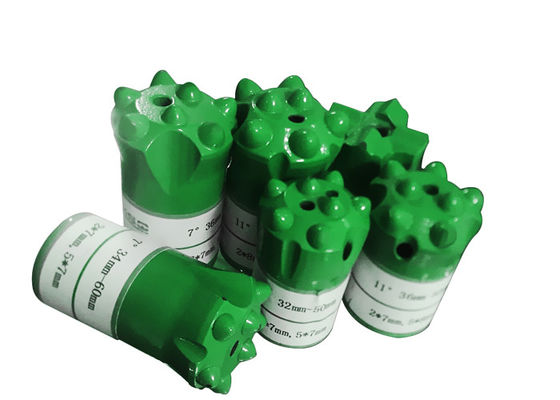 Verjüngungs-bohrendes Knopf-Kohlenstückchen für kleine Loch-Felsen-Bohrgeräte mit Länge 28mm-41mm