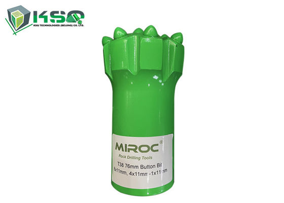 T38 64mm bis 89mm Spitzenhammer-Hartmetall-Faden-Knopf-Bohrer