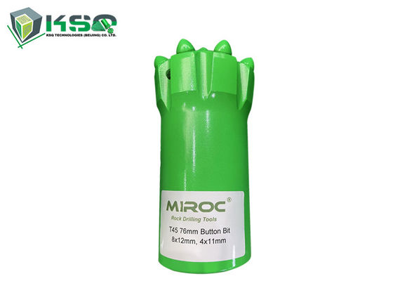 T45 70mm bis 102mm Spitzenhammer-Hartmetall-Faden-Knopf-Bohrer