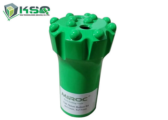 Dauerhafter flacher Knopf-Felsen-Bohrer der Form-T38 76mm